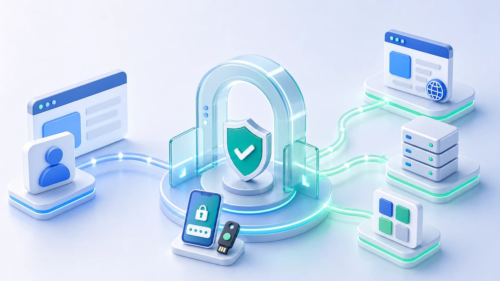 Datawiza Access Proxy enforcing MFA as a reverse proxy before traffic reaches protected web applications