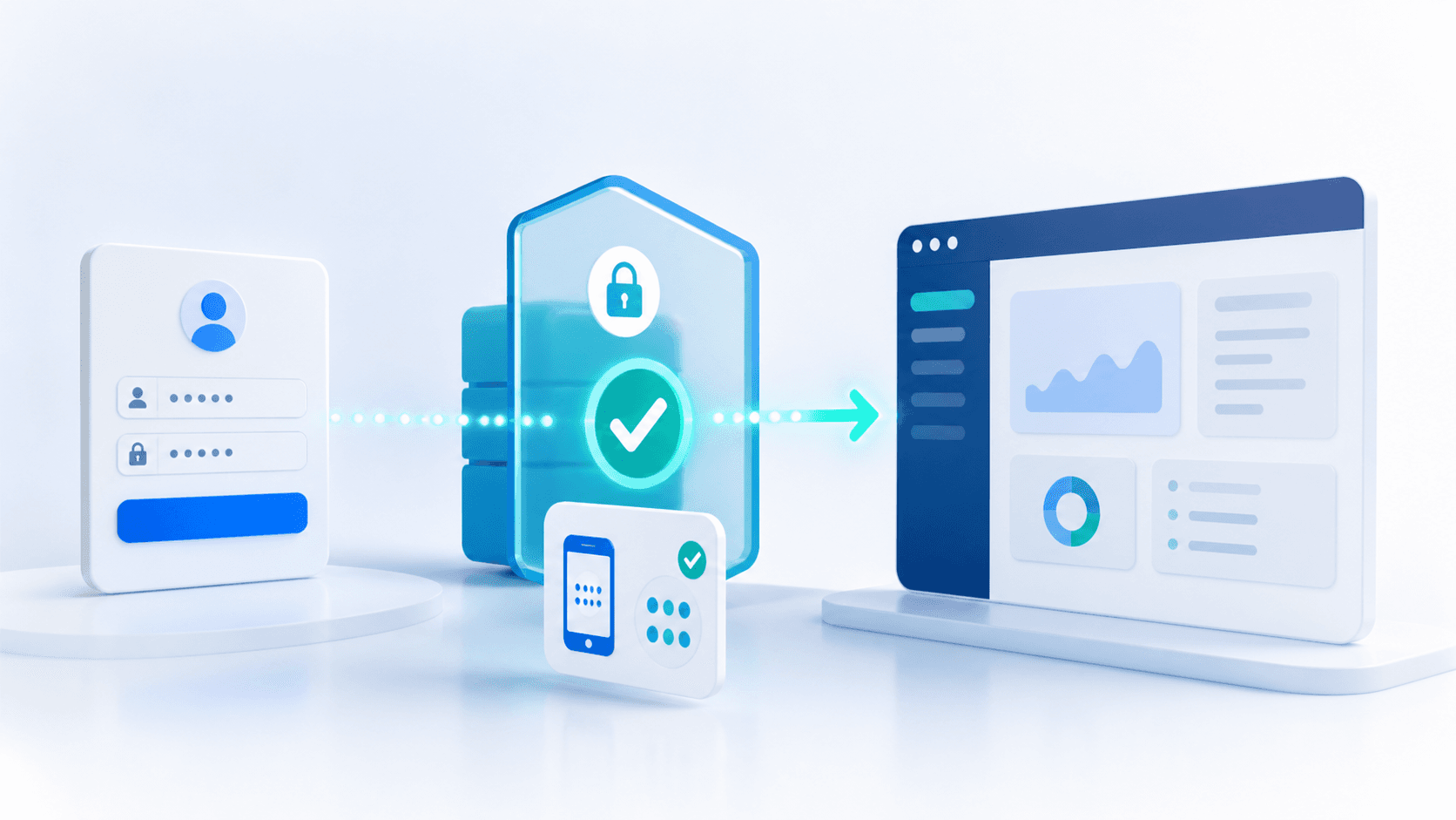 No-code MFA enforced at the access layer in front of an unmodified application