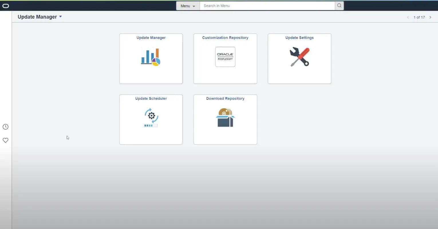 View of Oracle PeopleSoft